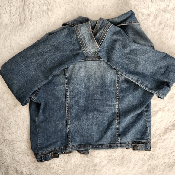 Sz L Old Navy Blue Denim/Jeans Jacket - Picture 4 of 5